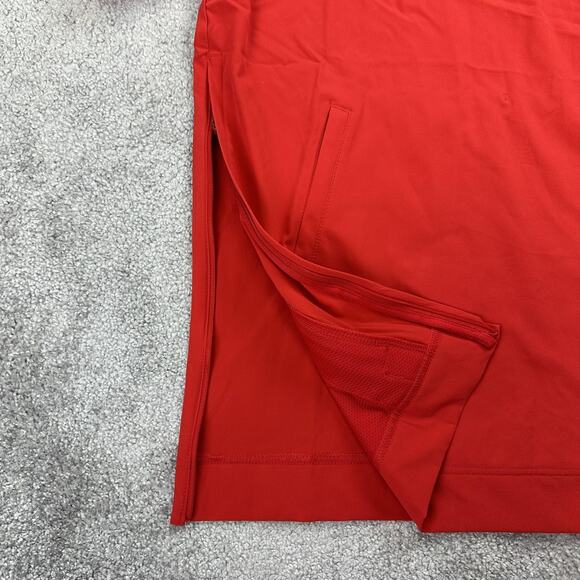 Nike Football Lightweight Coaches Jacket Mens Small Red 1/4 Zip Short Sleeve - Picture 5 of 11